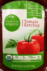 Tomato Org Ketchup 20oz